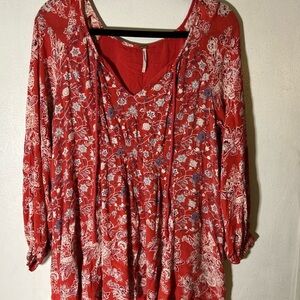 Free People Lucky Loosie Tunic Dress Size S